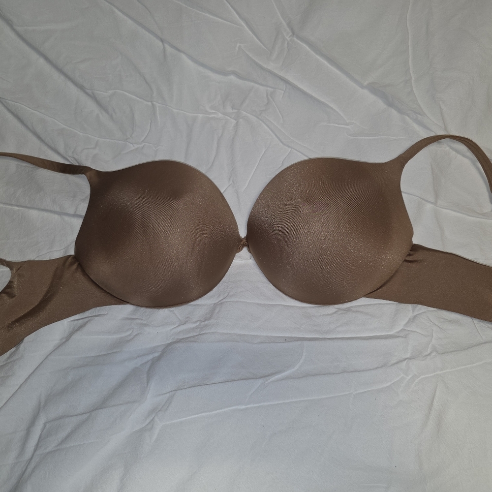 SKIMS Ultimate Nipple Push-up Bra 32DDD Bronze Kim Kardashian Seamless Bra